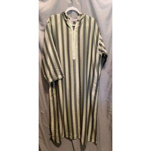 ALKANING Moroccan Men Clothing Djellaba Hand made Beige & Black 58